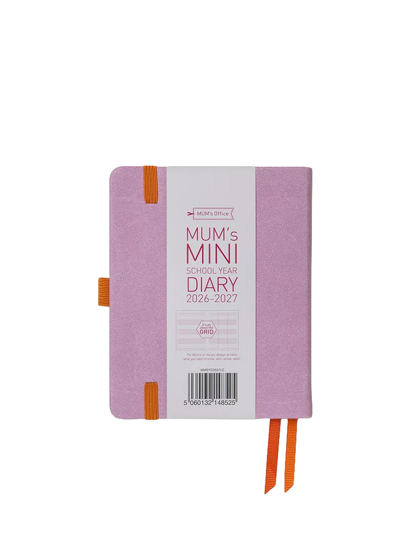 MUM's Office mini diary purple week to view 2026-27, imported from the UK