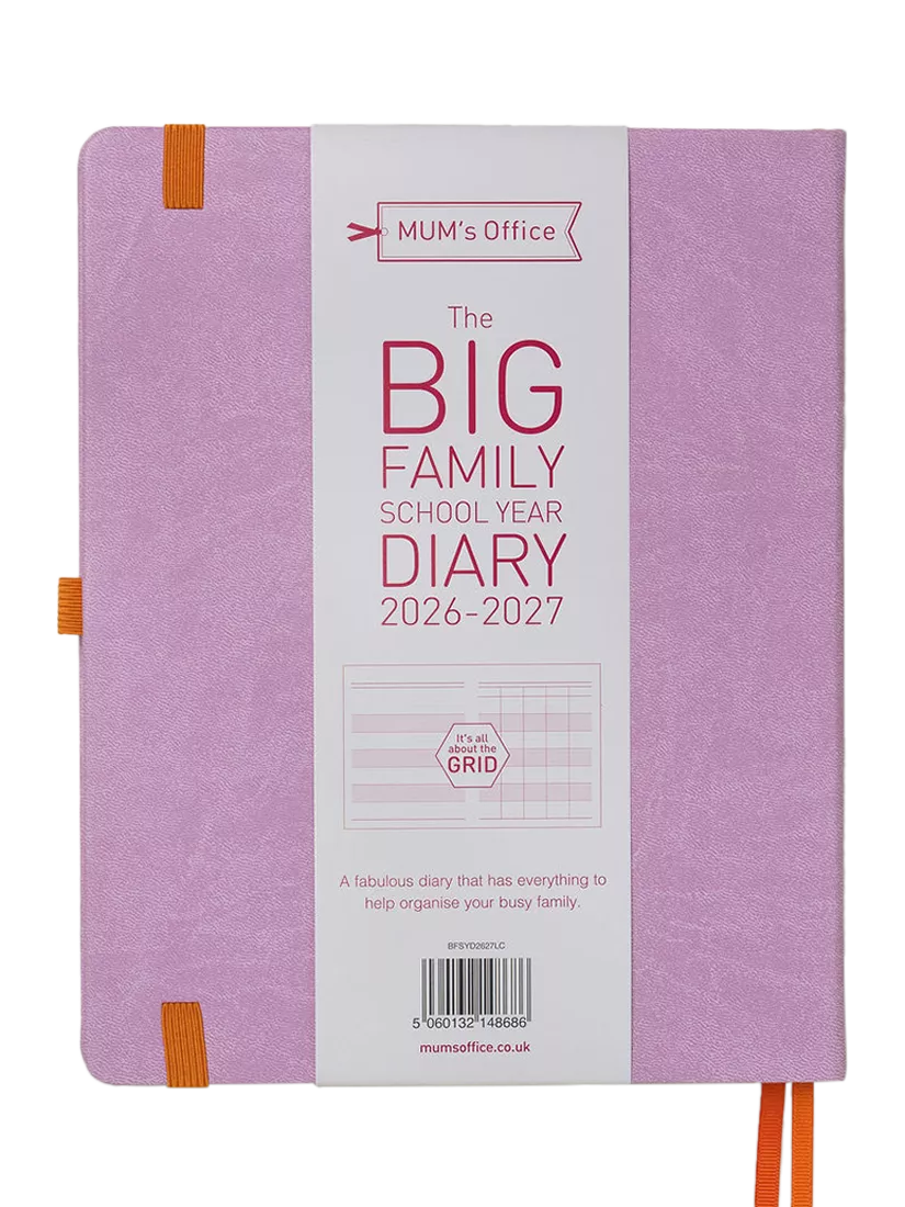 MUM's Office Big Family Academic Diary large purple - British product