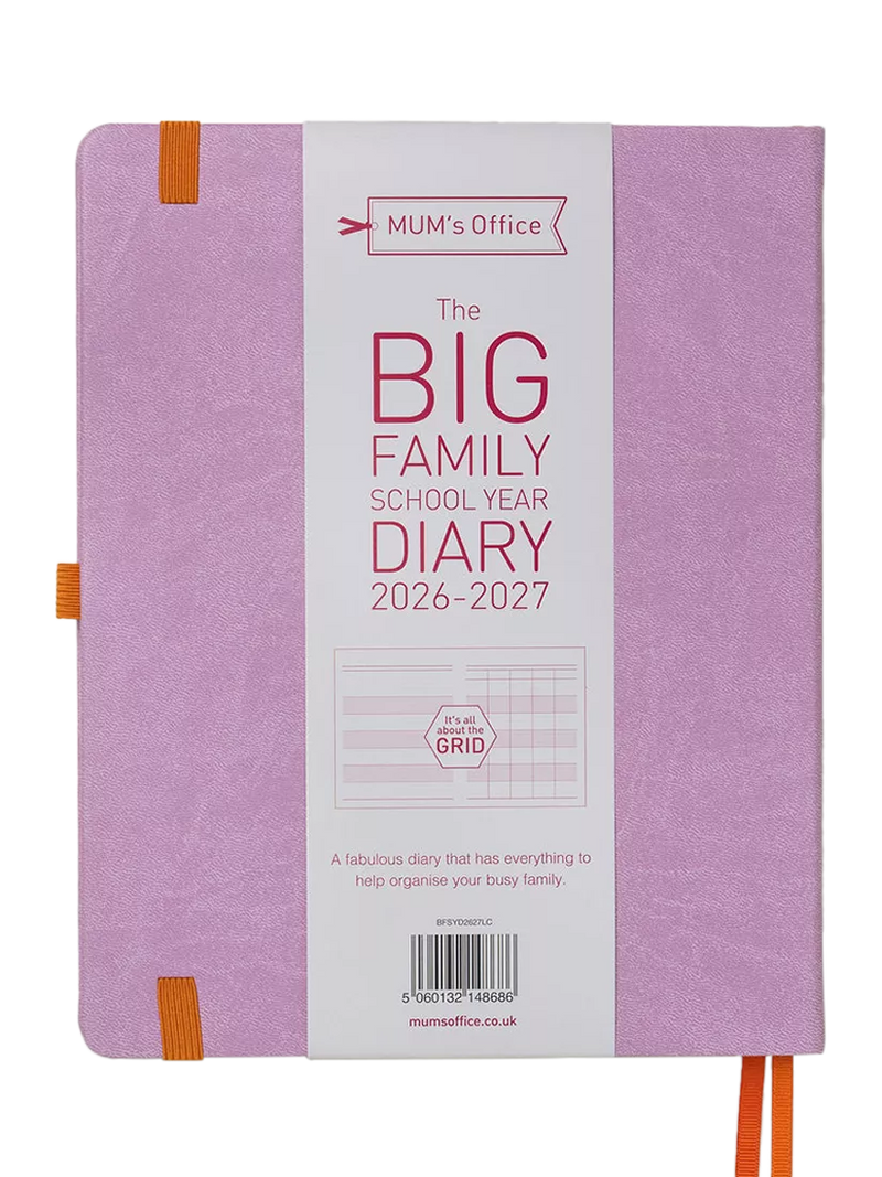 MUM's Office Big Family Academic Diary large purple - British product