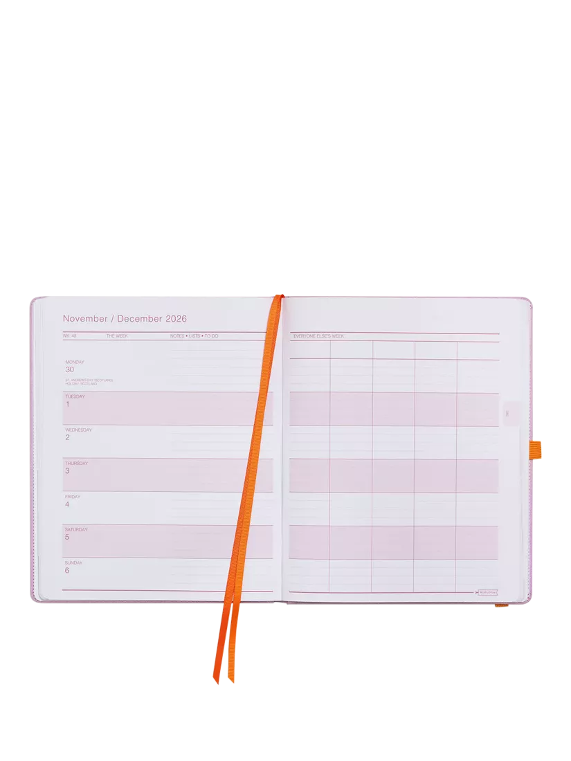 MUM's Office Big Family Academic Diary large purple - British product