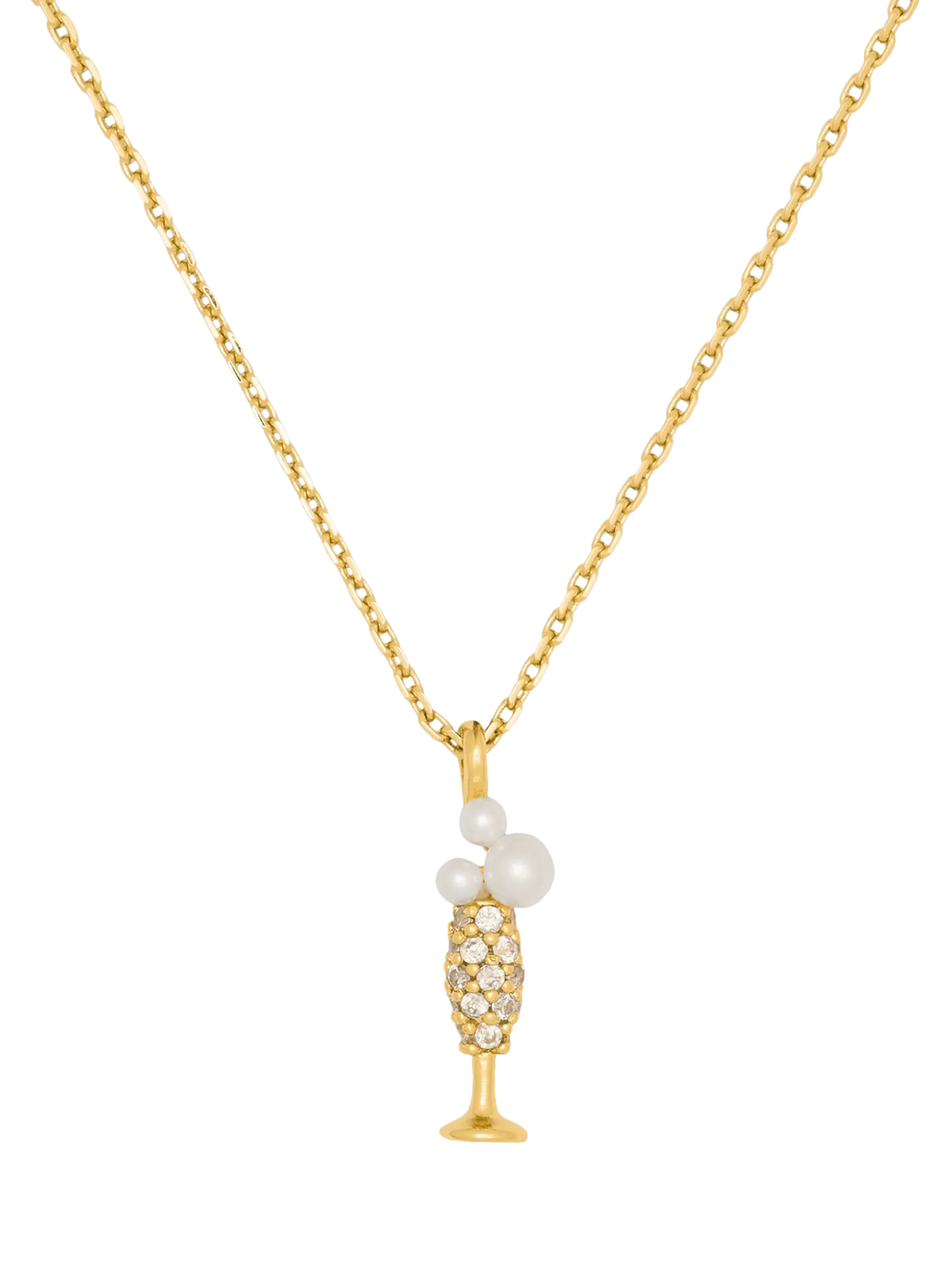 kate spade new york champagne pendant necklace 40.6cm, imported from the UK