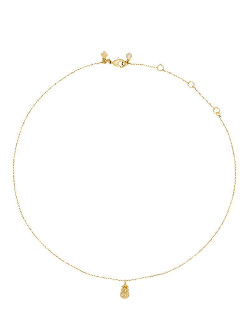 kate spade new york pineapple pendant clear gold, imported from the UK