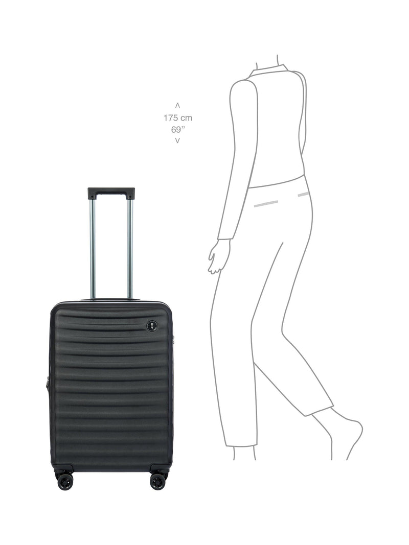 Bric's Nausicaa medium expandable 4-wheel suitcase, imported from the UK