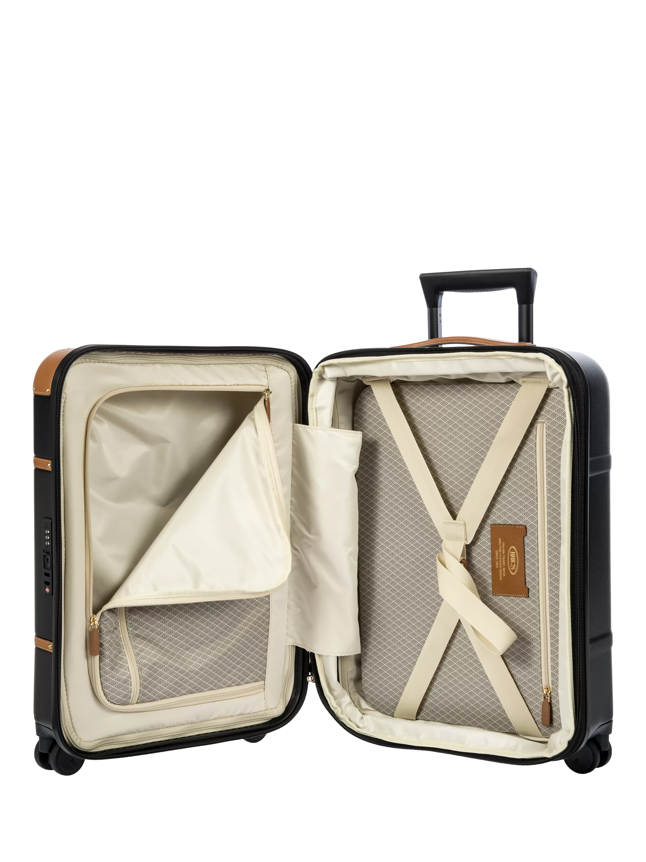 Bric's Bellagio 55cm expandable cabin suitcase black, UK version