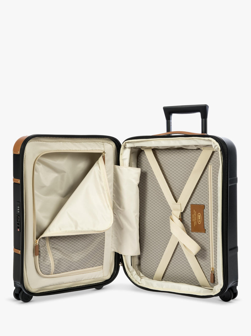 Bric's Bellagio 55cm expandable cabin suitcase black, UK version
