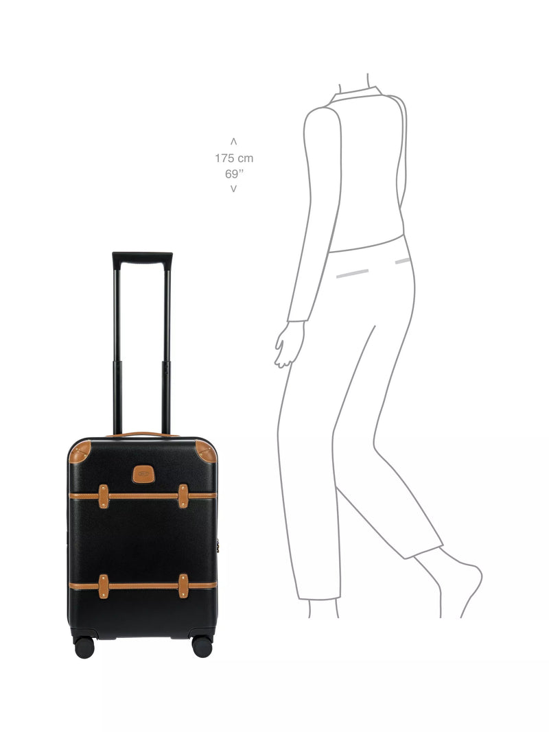 Bric's Bellagio 55cm expandable cabin suitcase black, UK version