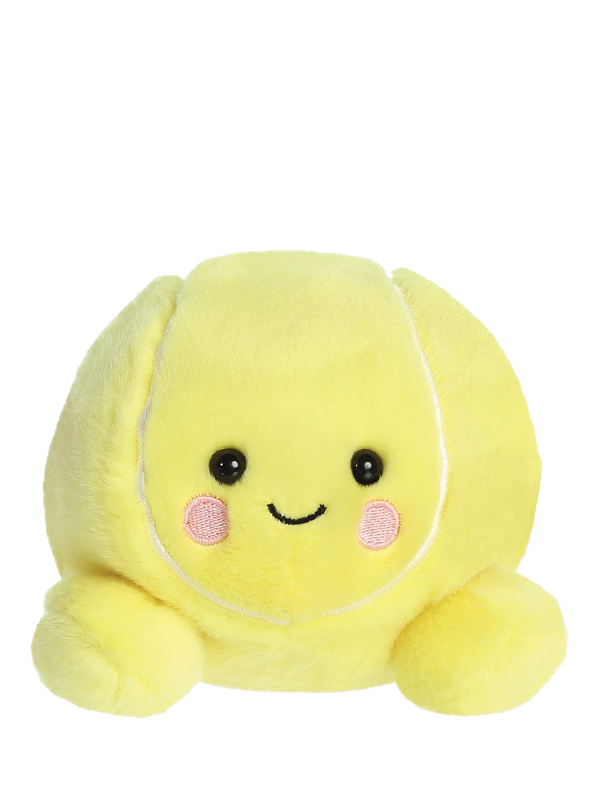 Palm Pals Ace Tennis Ball yellow soft toy 9cm, imported from the UK