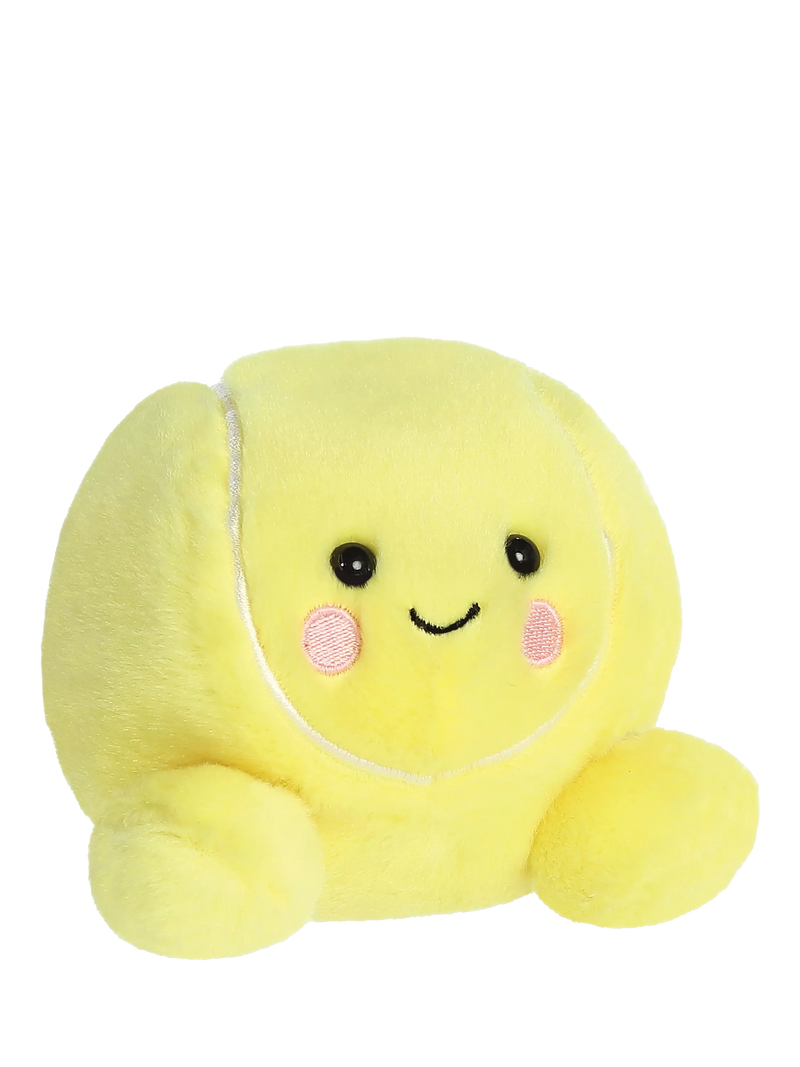 Palm Pals Ace Tennis Ball yellow soft toy 9cm, imported from the UK