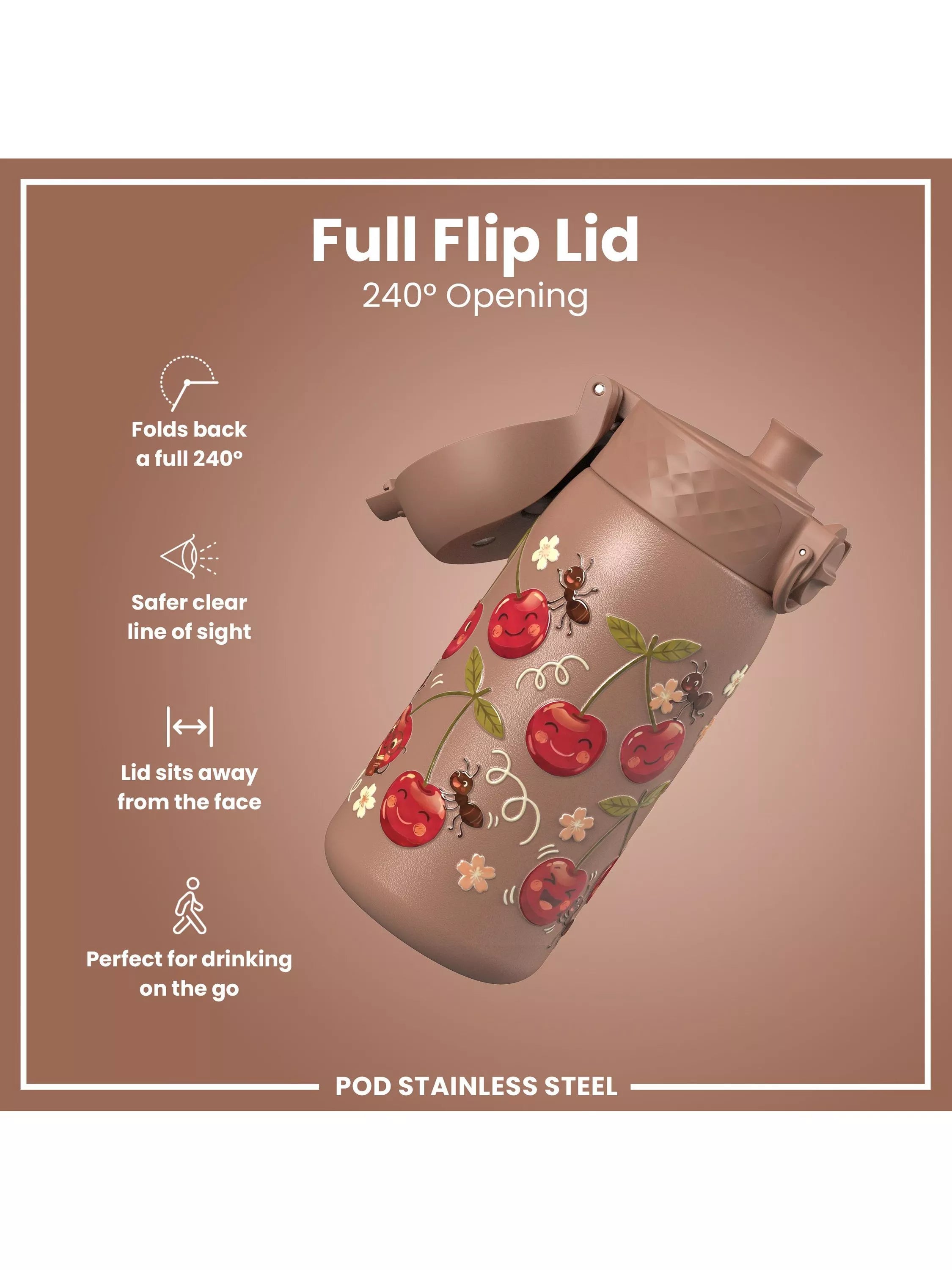 Ion8 kids bottle 400ml, imported from the UK