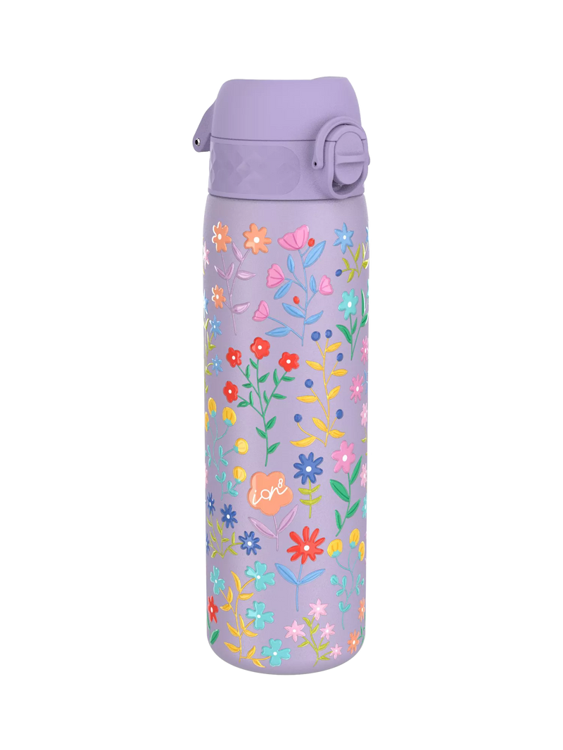 Ion8 drinks bottle purple floral 600ml - British product