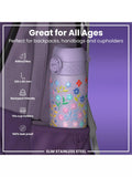 Ion8 drinks bottle purple floral 600ml - British product