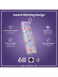 Ion8 drinks bottle purple floral 600ml - British product