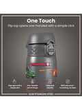 Ion8 stainless steel drinks bottle grey 600ml, imported from the UK