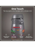 Ion8 stainless steel drinks bottle grey 600ml, imported from the UK