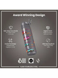 Ion8 stainless steel drinks bottle grey 600ml, imported from the UK