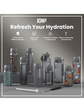Ion8 stainless steel drinks bottle grey 600ml, imported from the UK