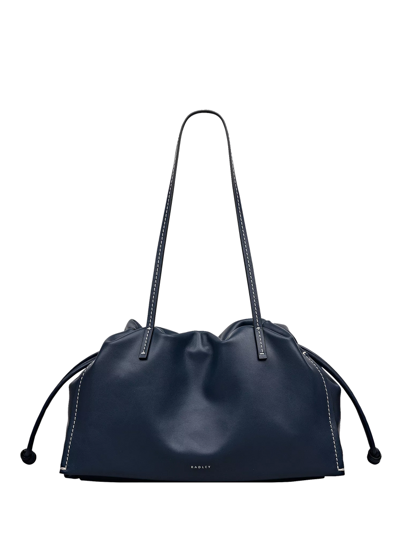 Radley The Roxburgh Leather Shoulder Bag, Naval