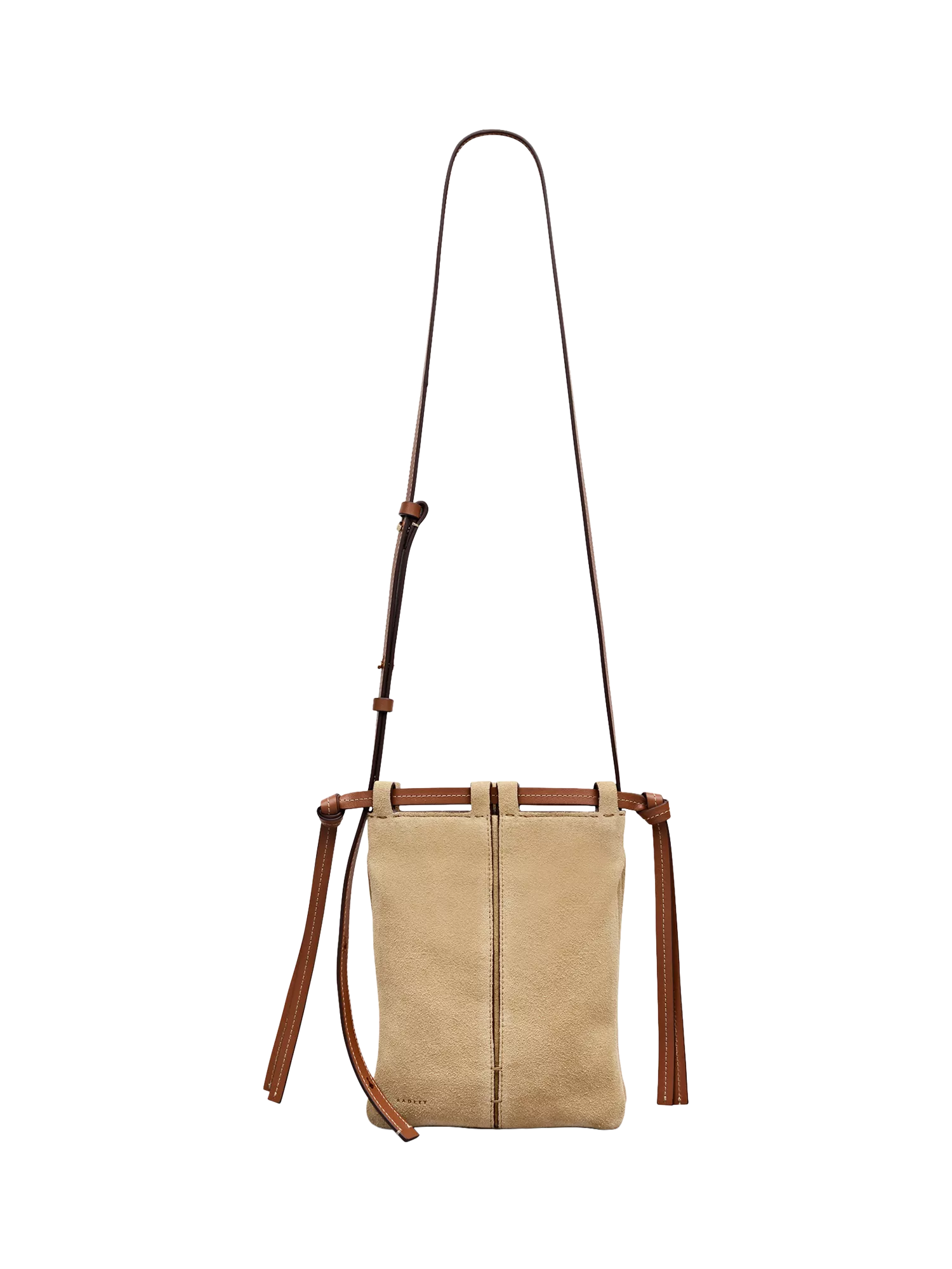 Radley Connaught suede cross body bag Sahara, UK version
