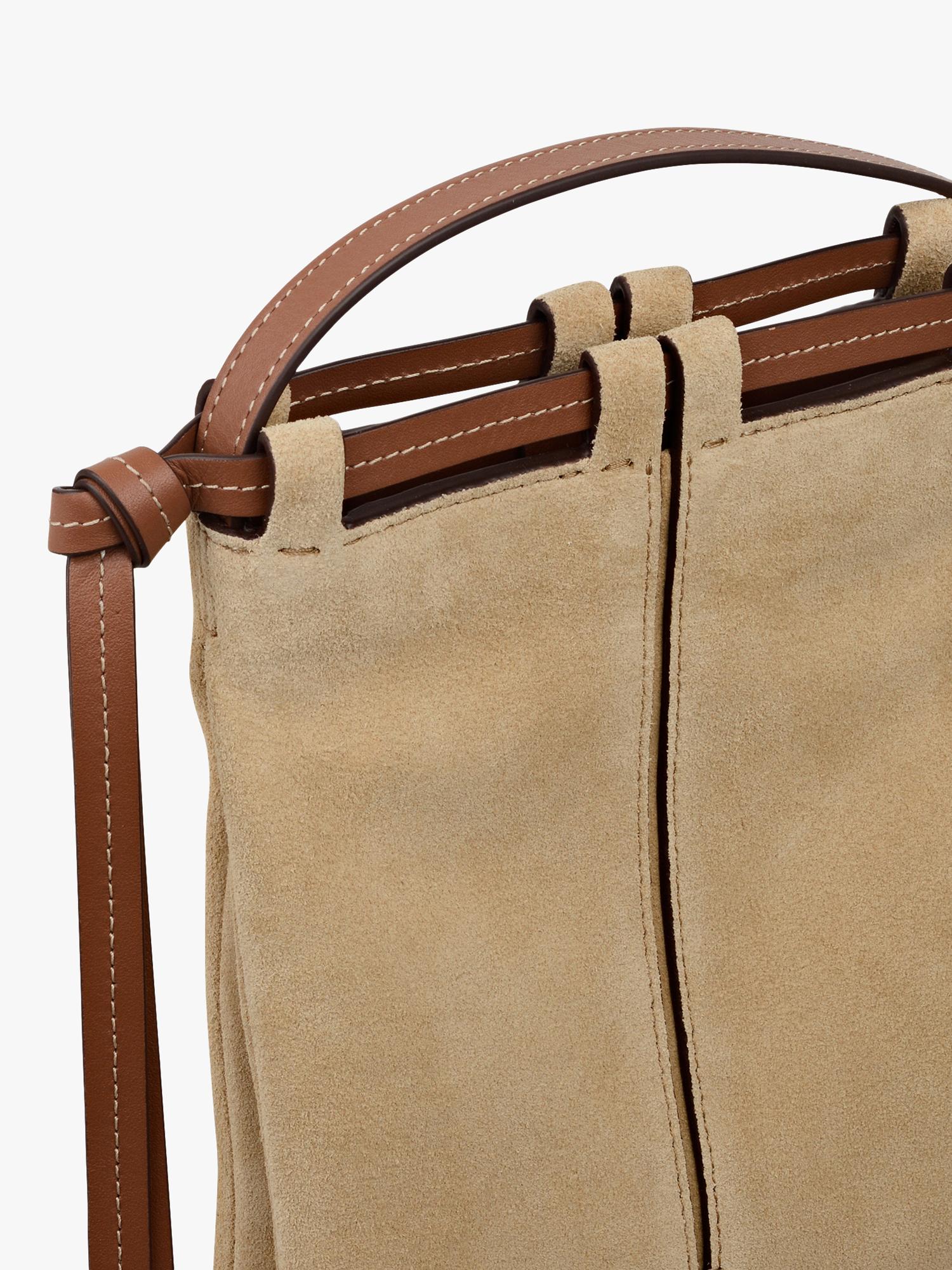 Radley Connaught suede cross body bag Sahara, UK version