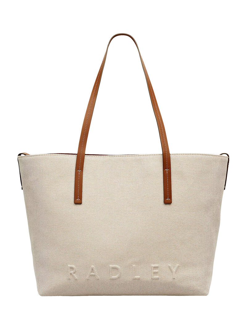 Radley Dukes Place canvas tote bag natural - British product
