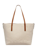 Radley Dukes Place canvas tote bag natural - British product