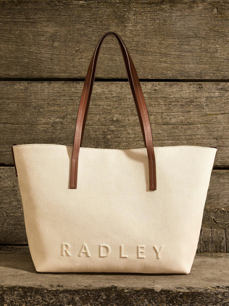 Radley Dukes Place canvas tote bag natural - British product