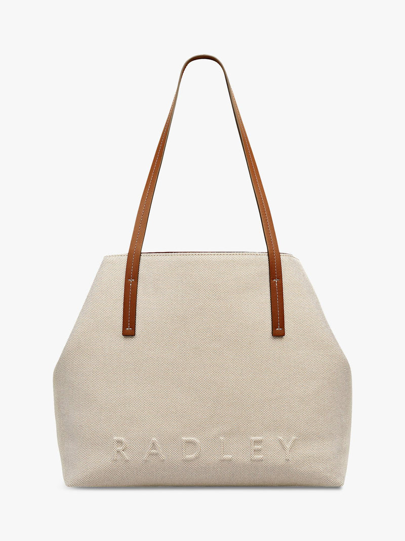 Radley Dukes Place canvas tote bag natural - British product