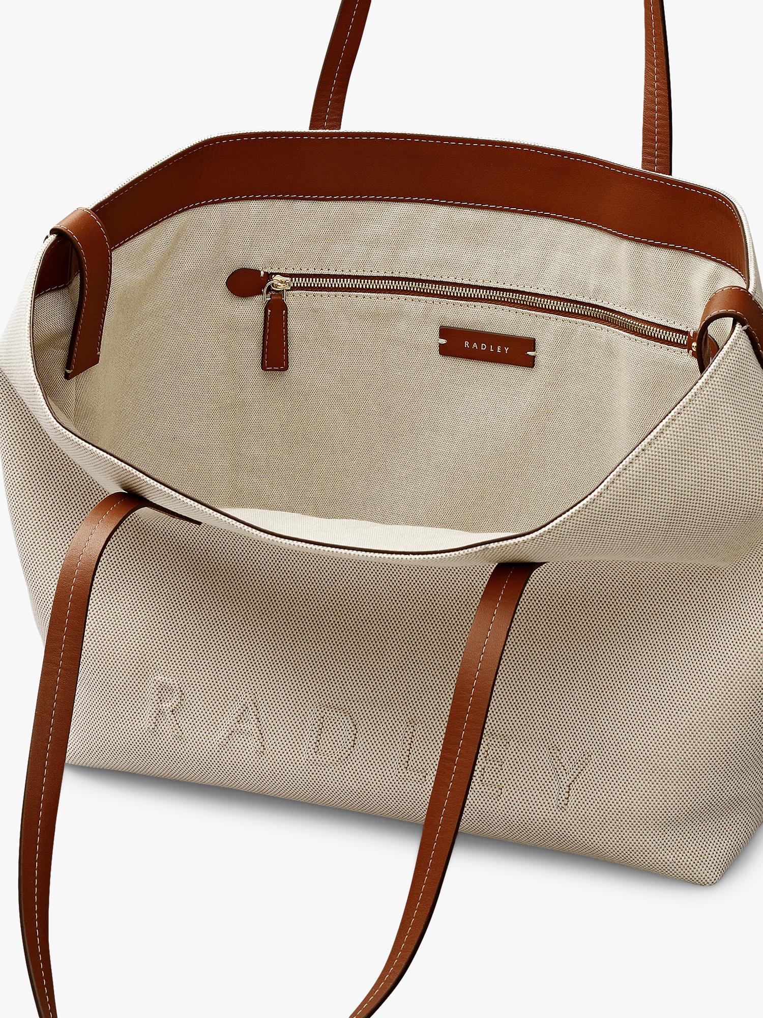 Radley Dukes Place canvas tote bag natural - British product