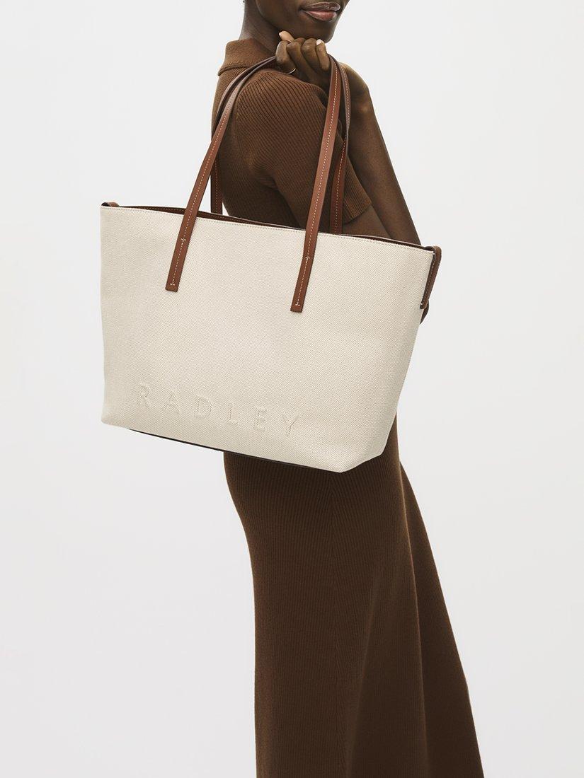 Radley Dukes Place canvas tote bag natural - British product