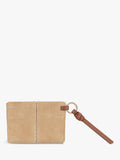 Radley The Connaught suede card holder Sahara, imported from the UK