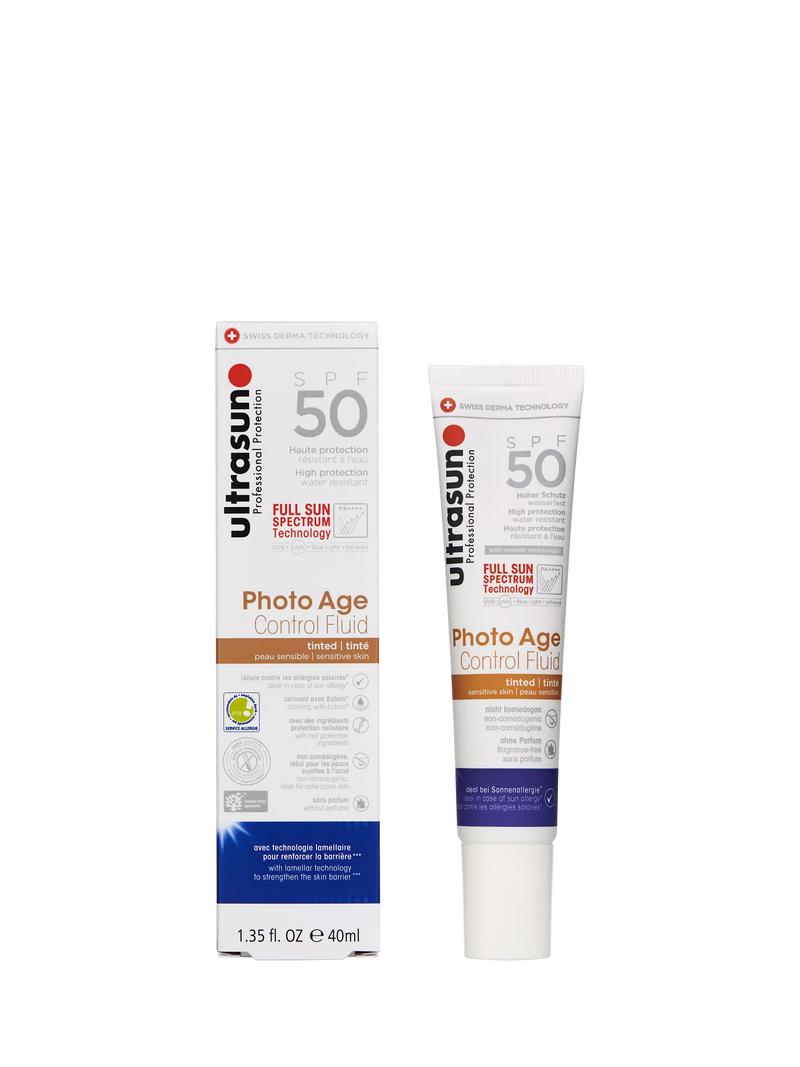Ultrasun tinted SPF 50 fluid 40ml, imported from the UK
