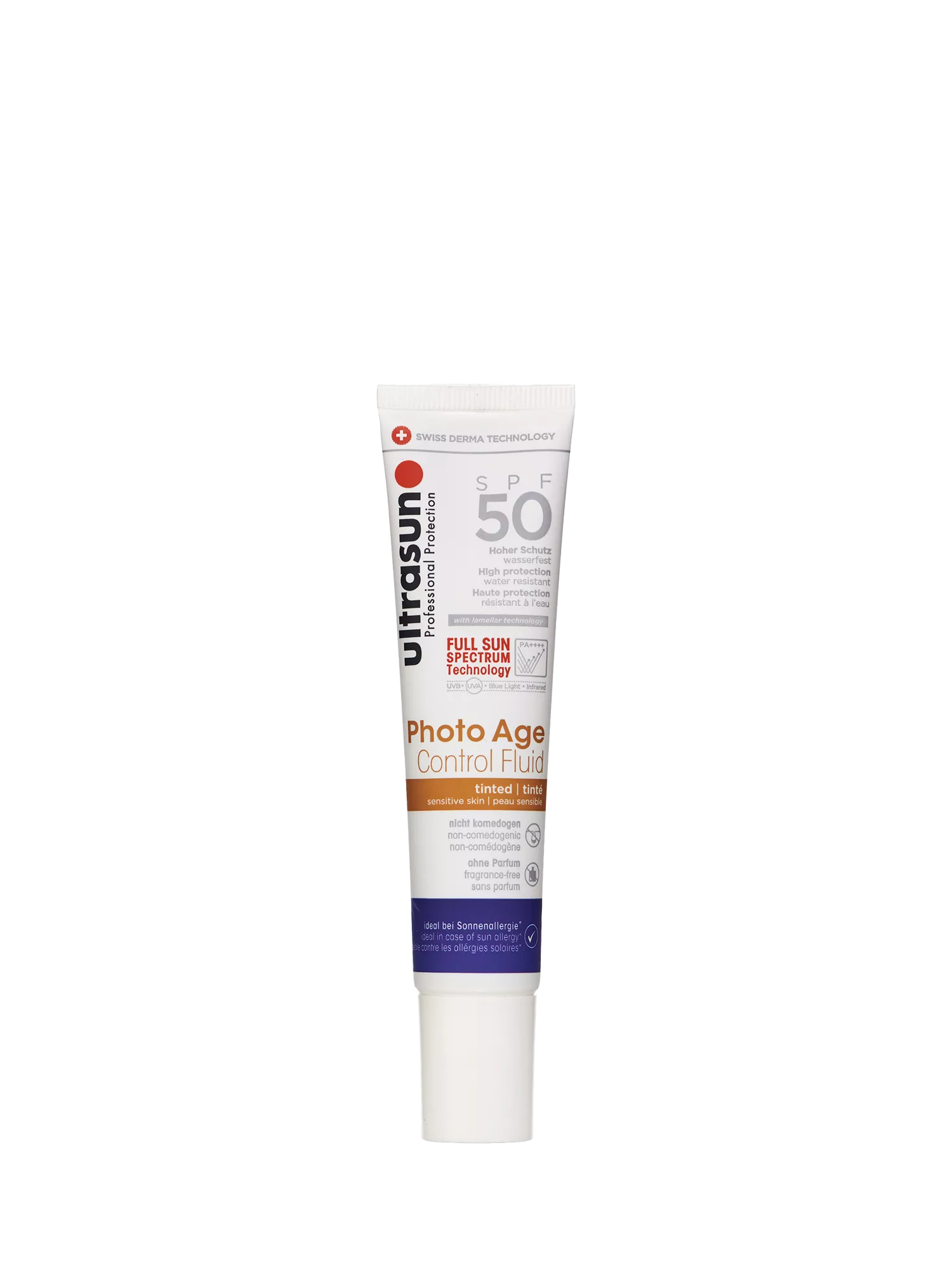 Ultrasun tinted SPF 50 fluid 40ml, imported from the UK