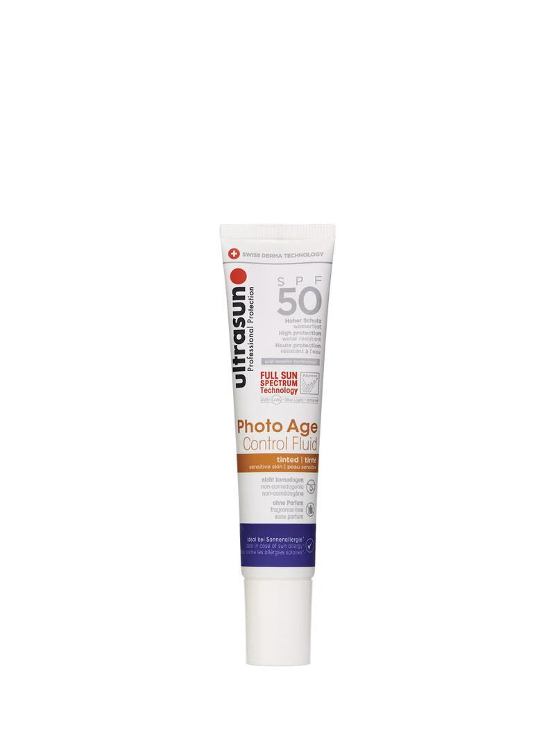 Ultrasun tinted SPF 50 fluid 40ml, imported from the UK