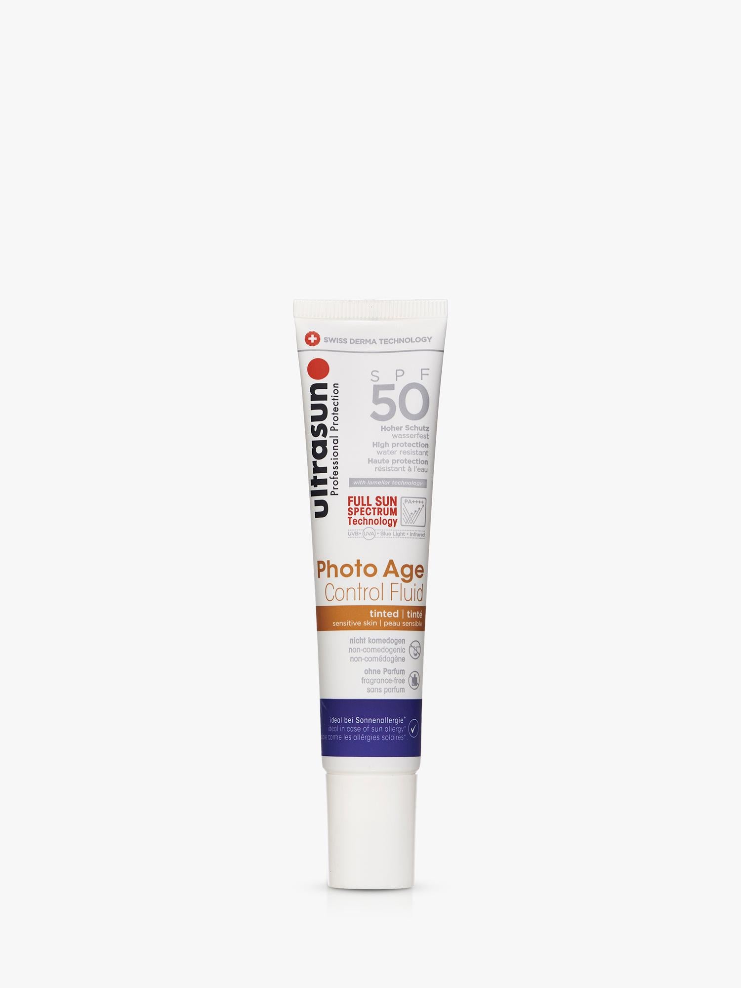 Ultrasun tinted SPF 50 fluid 40ml, imported from the UK