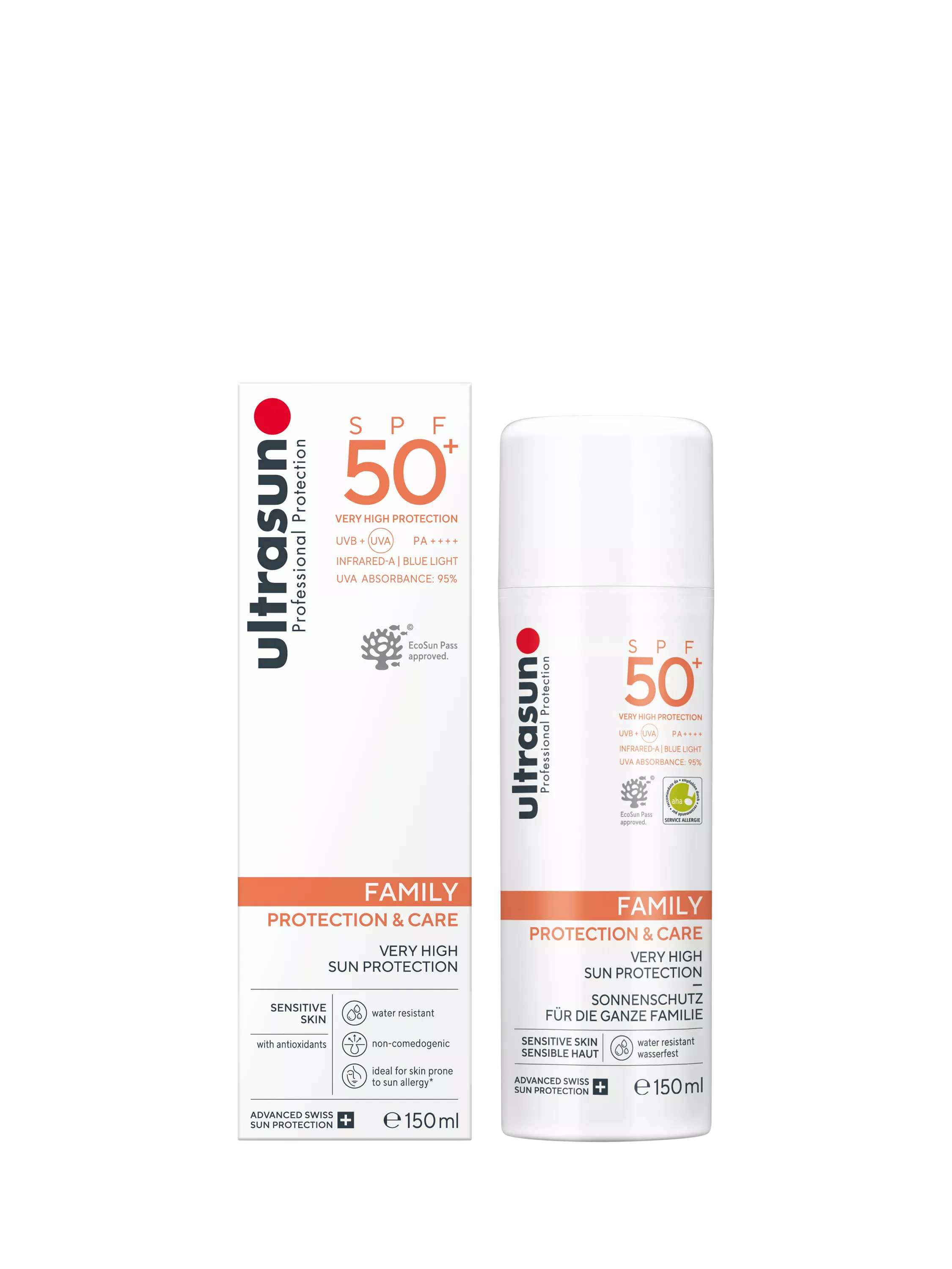 Ultrasun Family SPF 50+ Sun Cream 150ml, UK version
