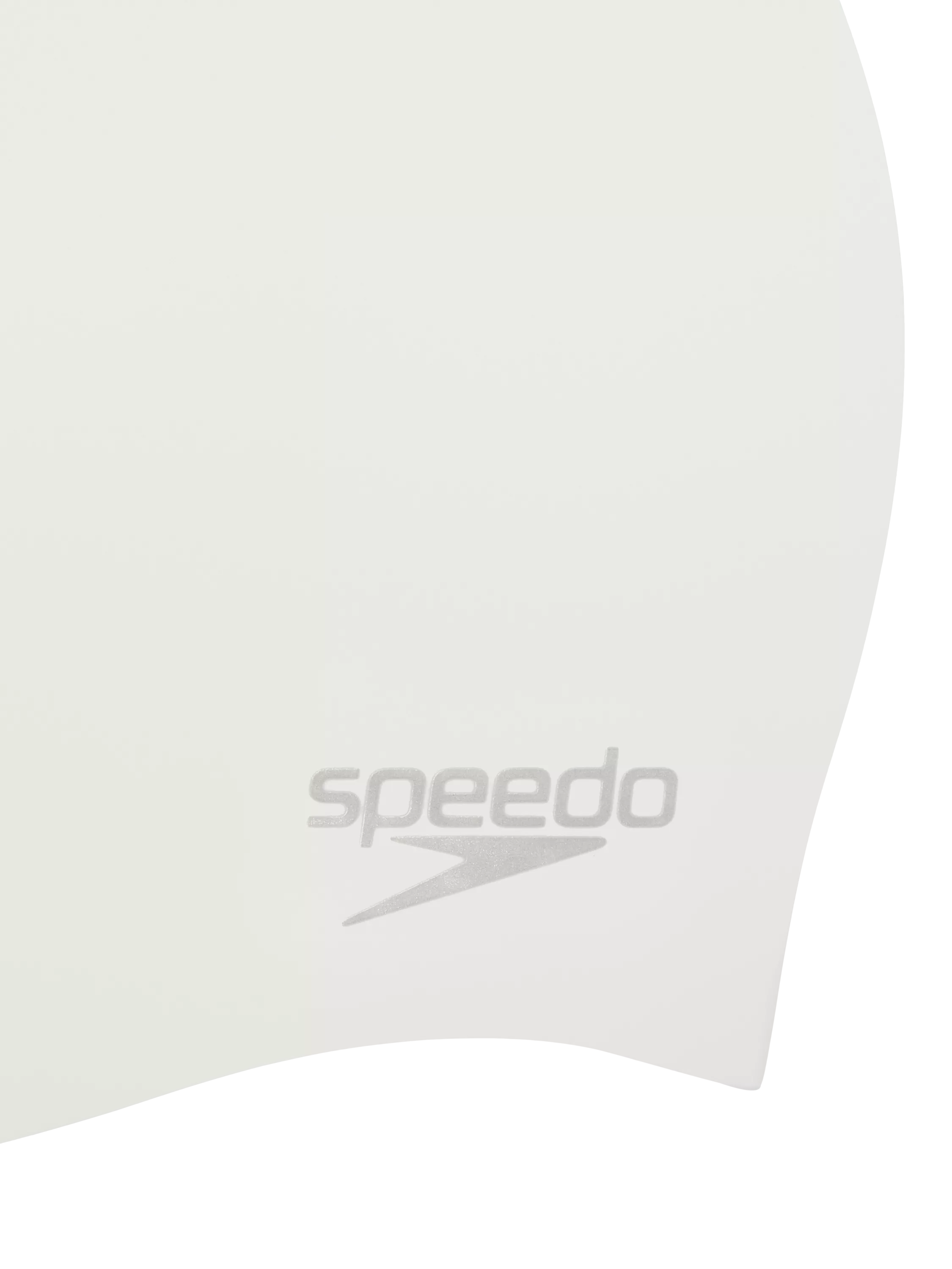Speedo moulded silicone swim cap white silver (British brand)