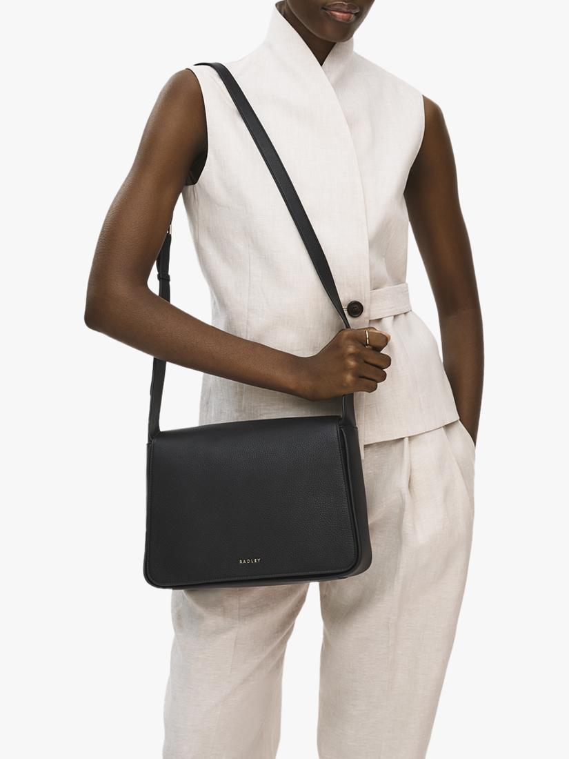 Radley crossbody bag black leather, imported from the UK