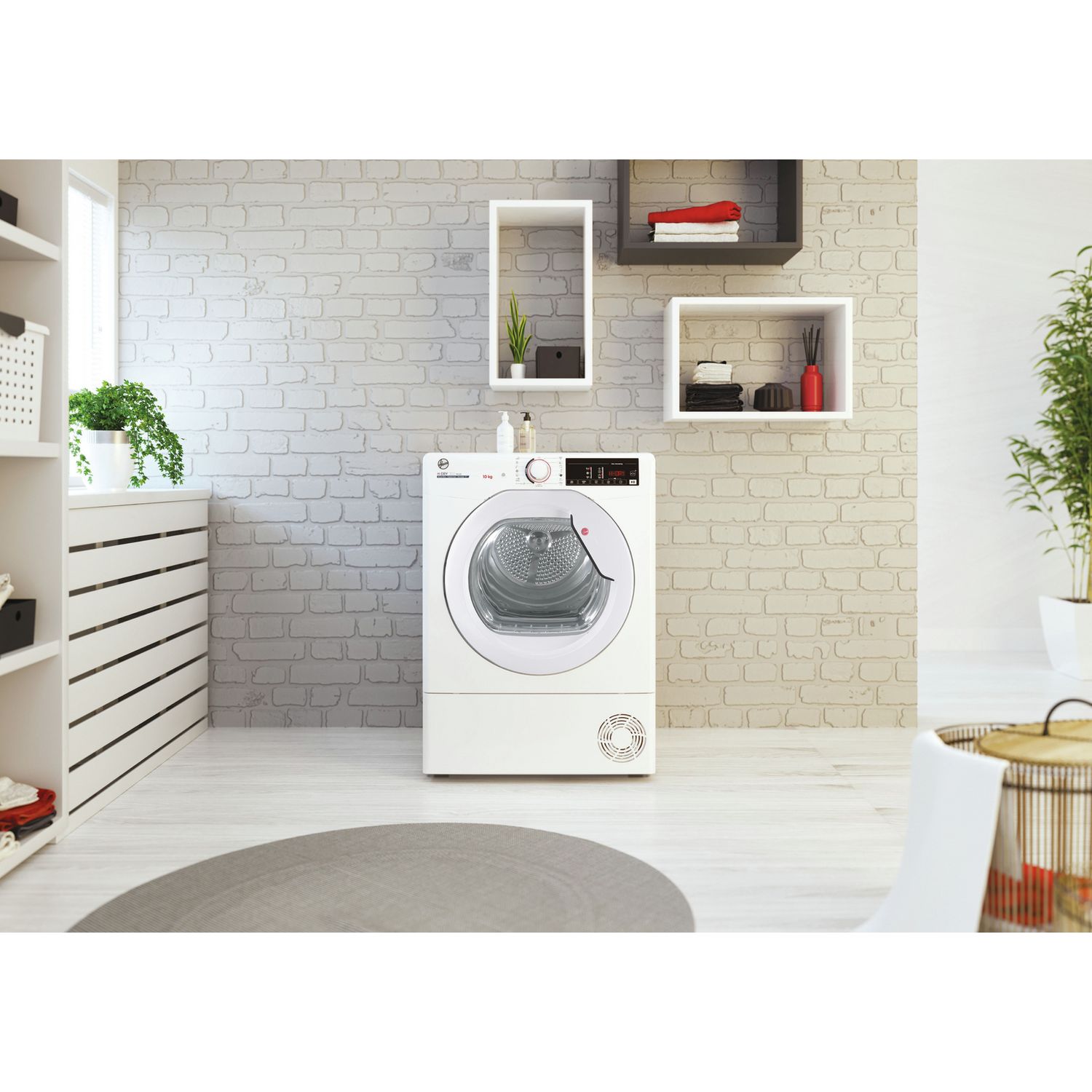 Hoover condenser tumble dryer white 10kg, UK version