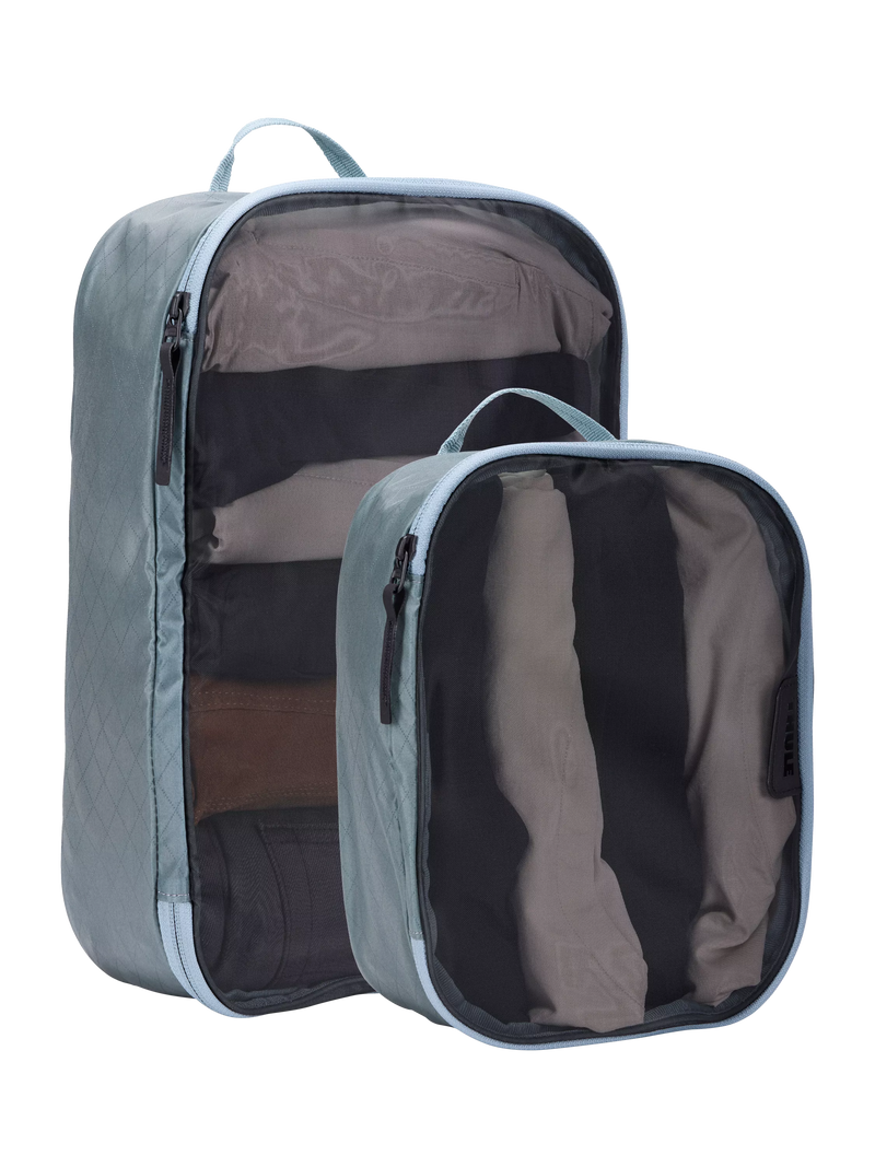 Thule packing cube set in Pond Grey, imported from the UK