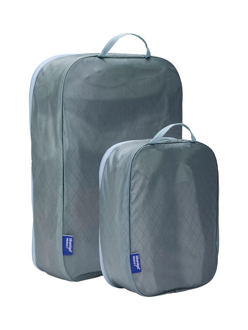 Thule packing cube set in Pond Grey, imported from the UK