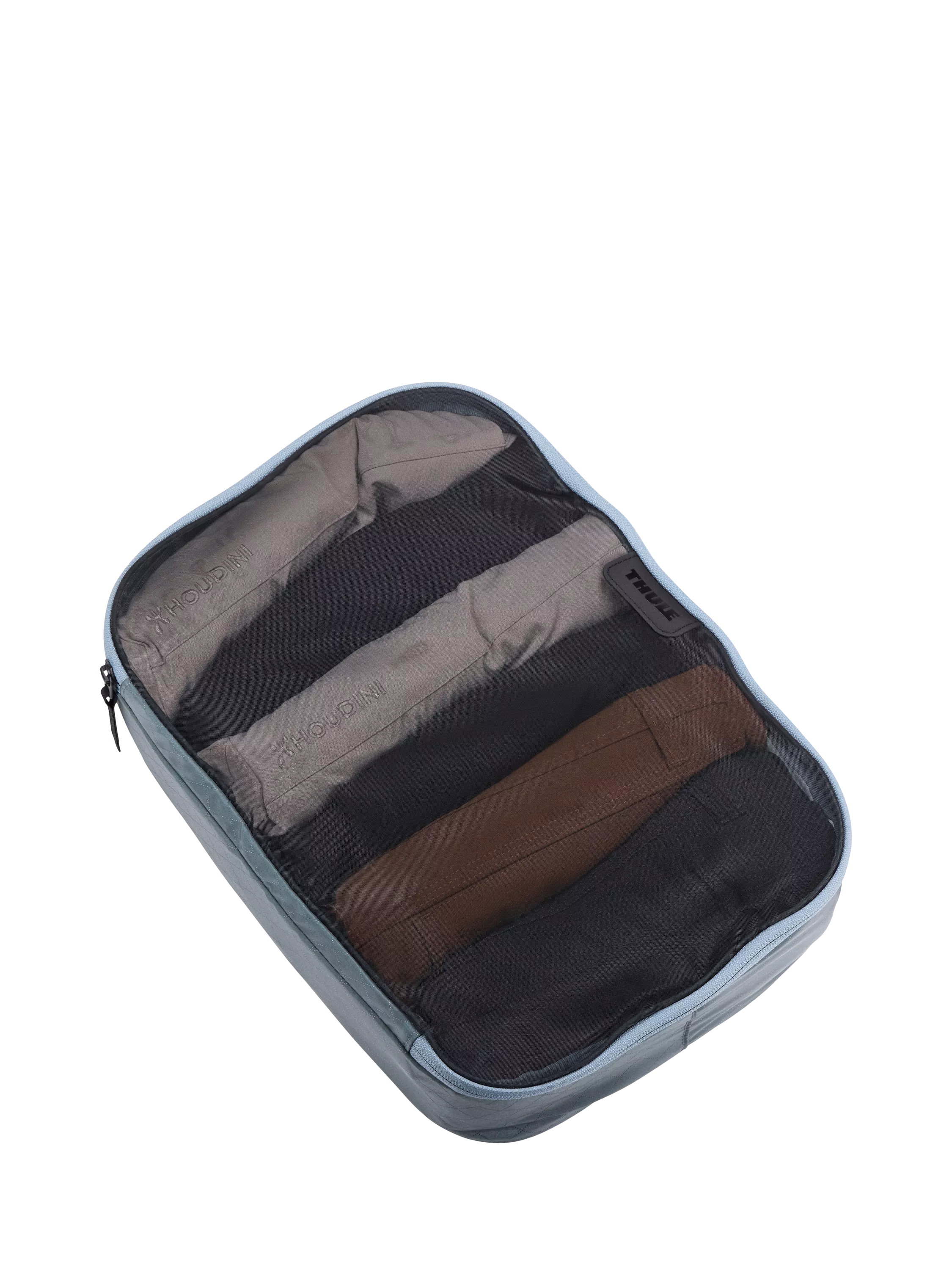 Thule packing cube set in Pond Grey, imported from the UK