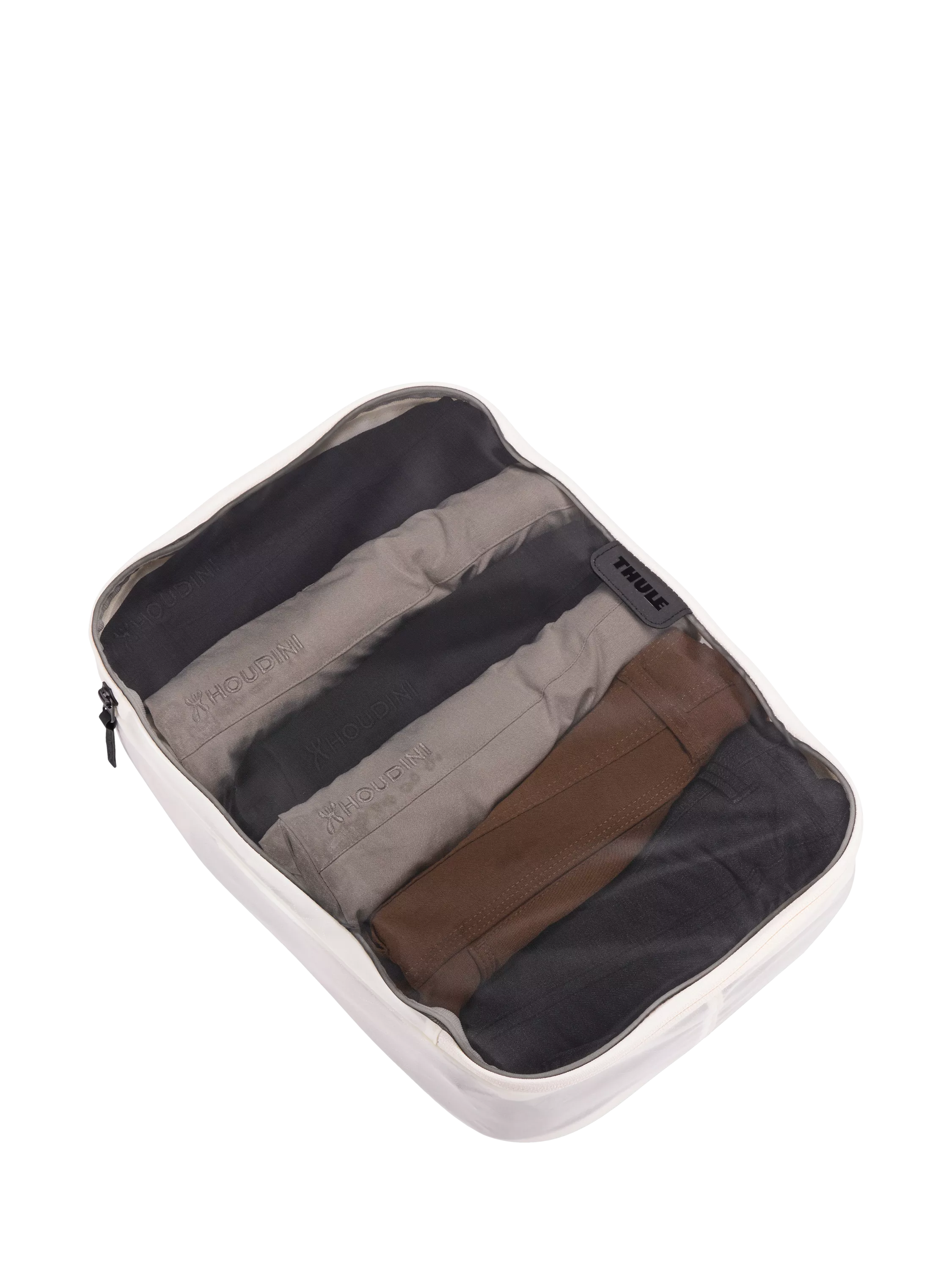 Thule packing cubes set medium small white recycled nylon, UK version