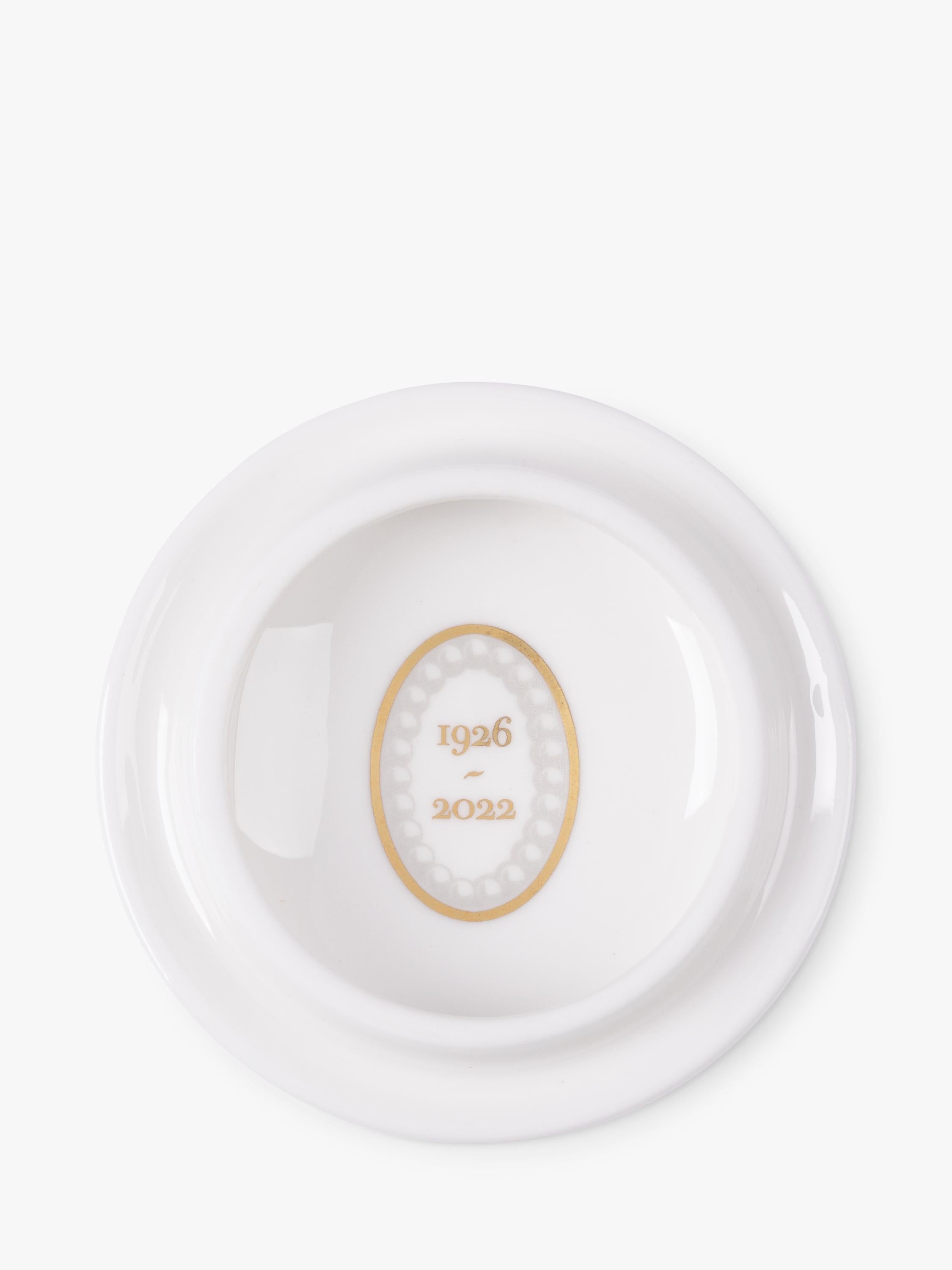 Royal Collection centenary pillbox in pink fine bone china (British brand)