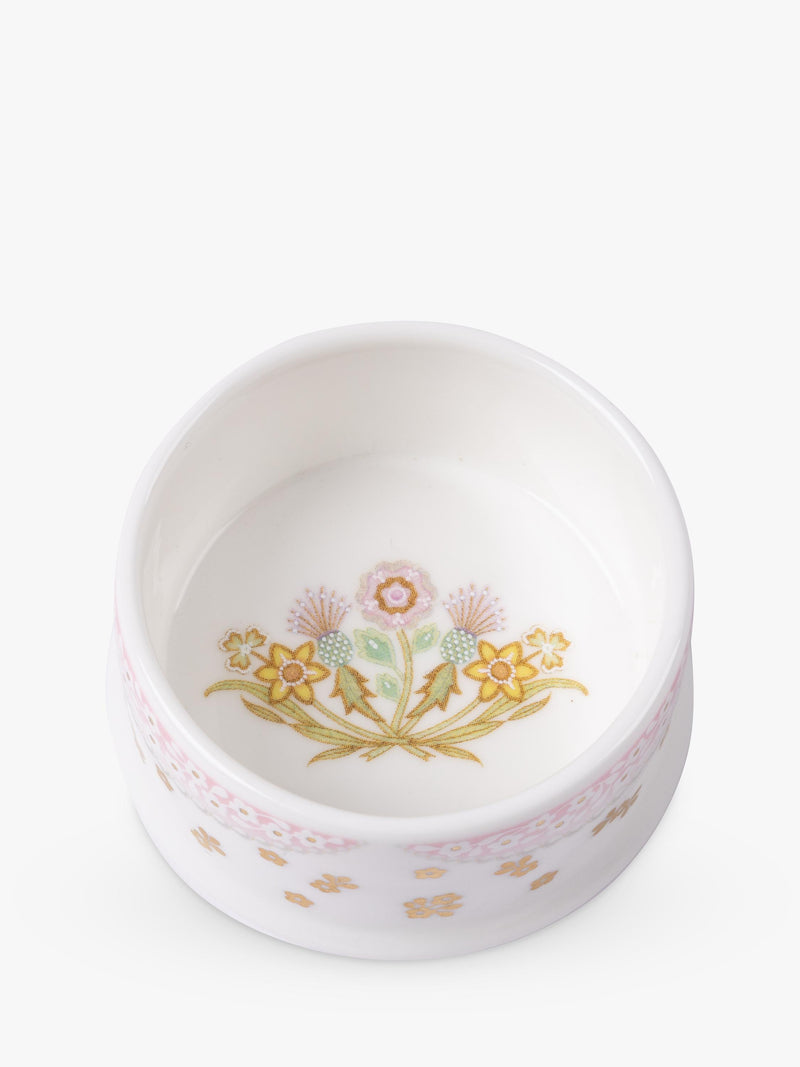 Royal Collection centenary pillbox in pink fine bone china (British brand)