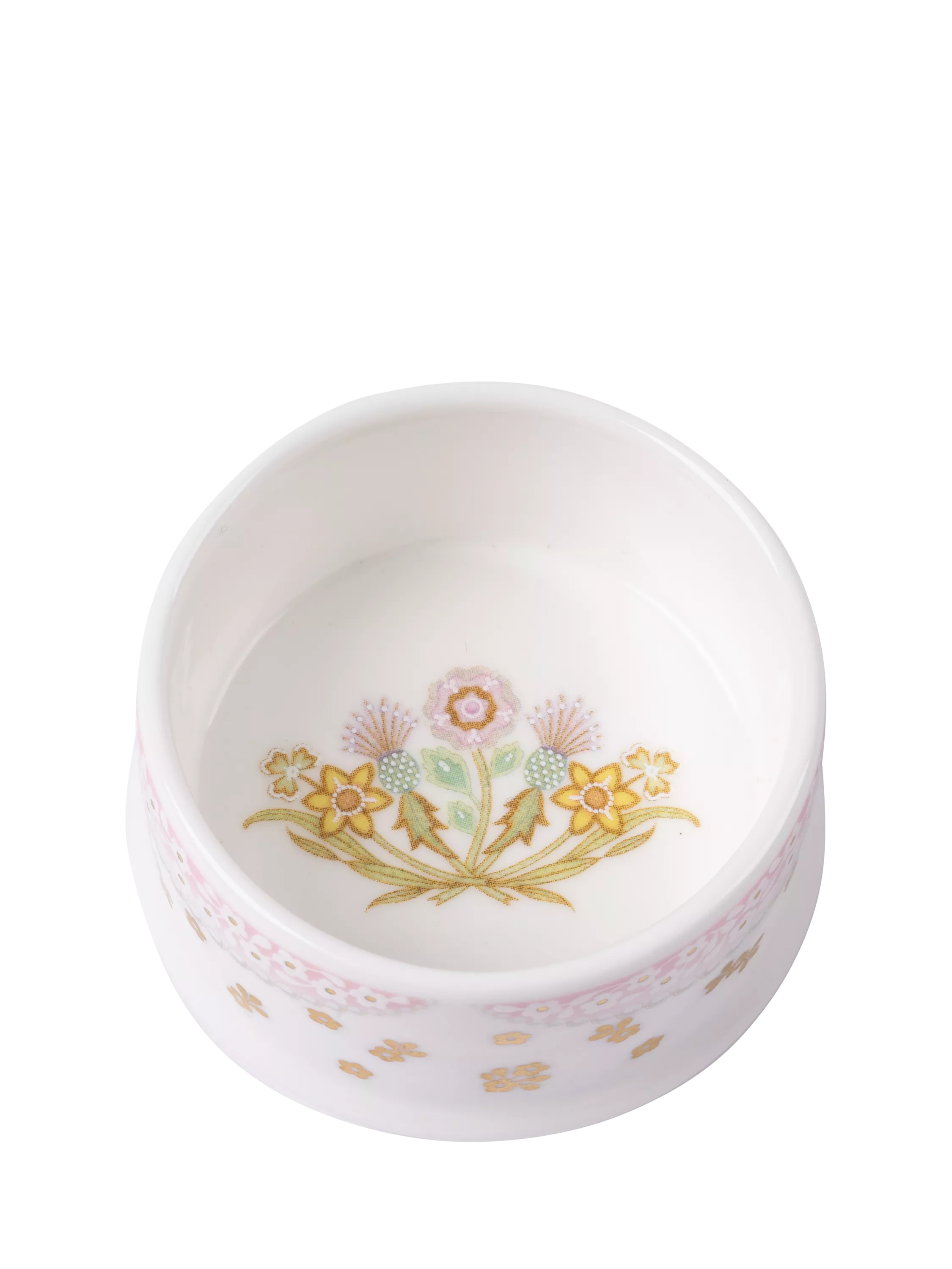 Royal Collection centenary pillbox in pink fine bone china (British brand)