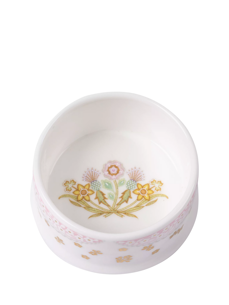 Royal Collection centenary pillbox in pink fine bone china (British brand)