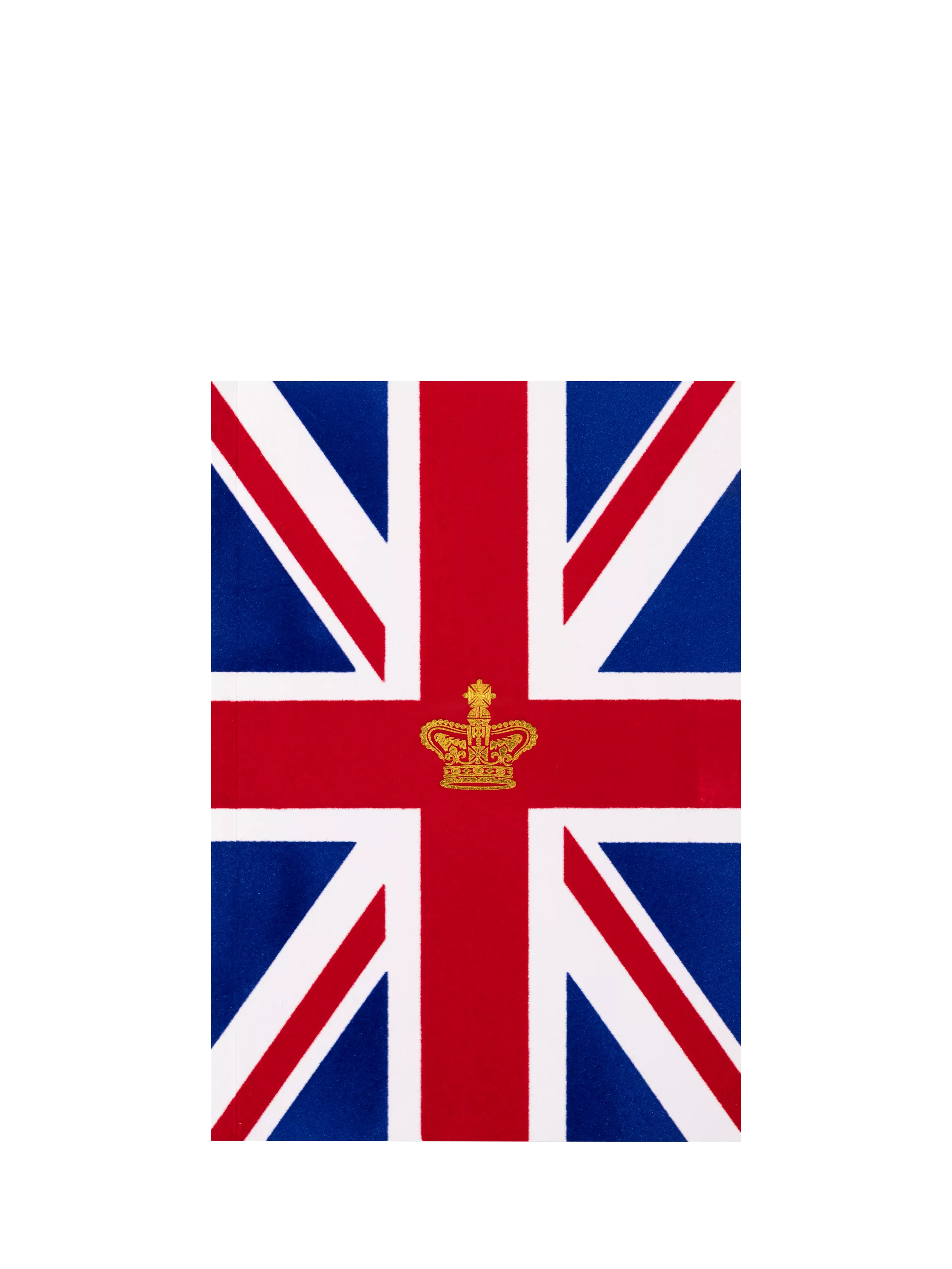 Royal Collection Union Flag flocked notebook A5 (British brand)
