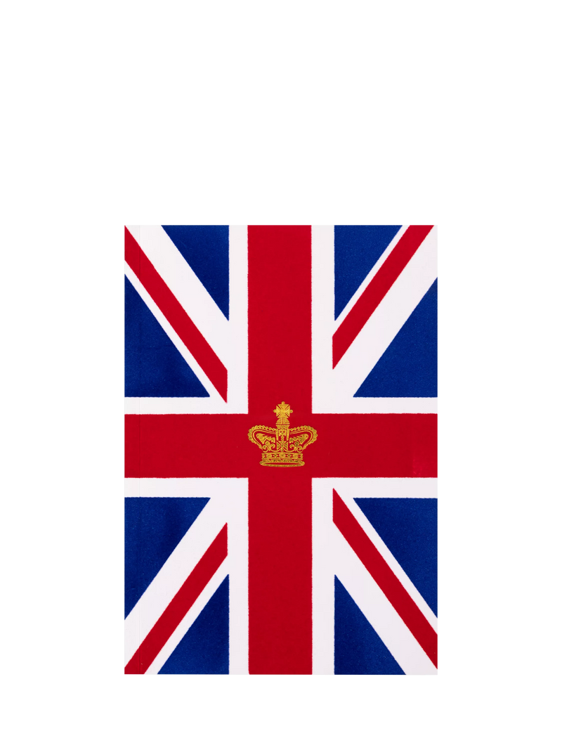 Royal Collection Union Flag flocked notebook A5 (British brand)