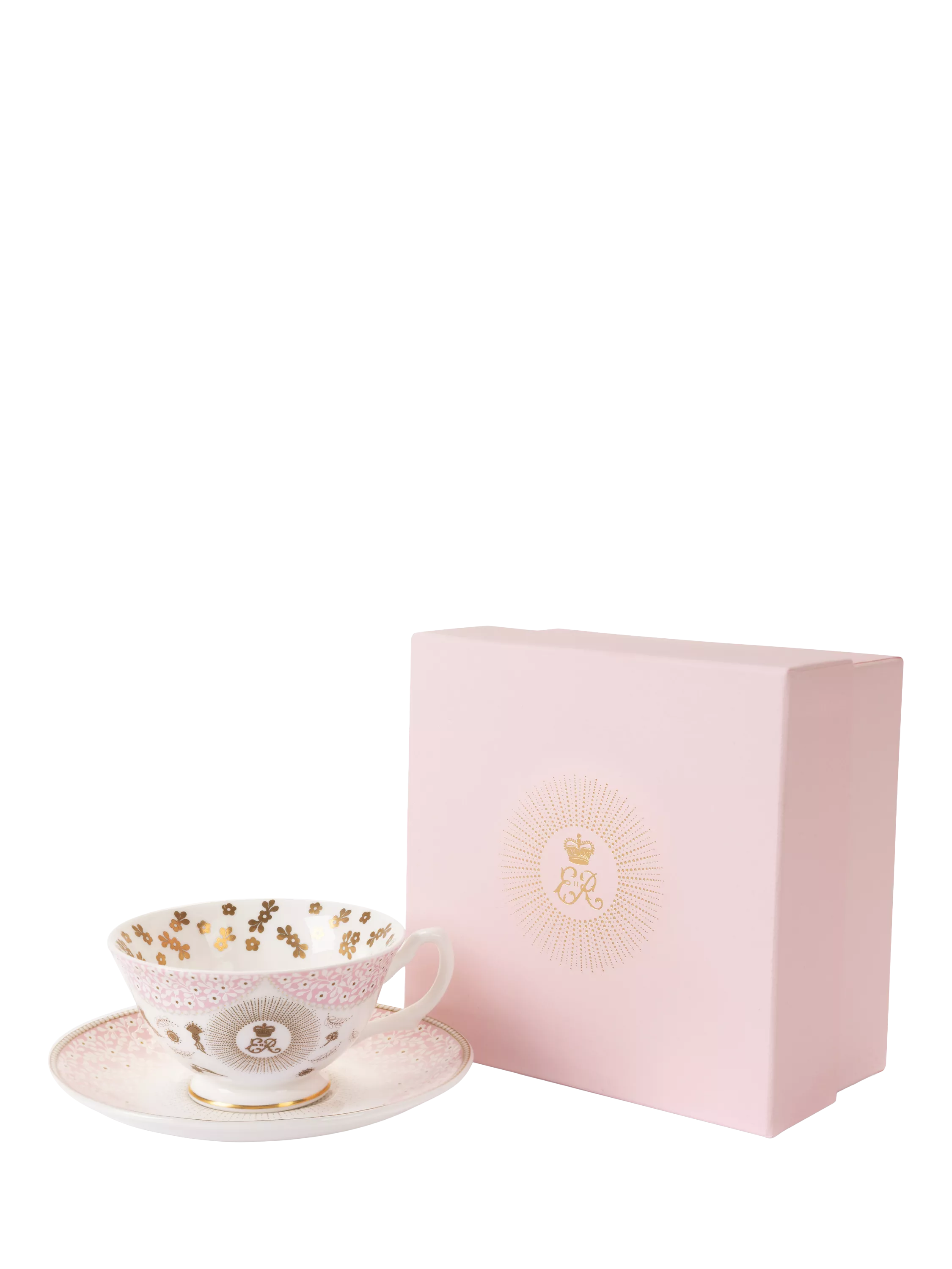 Royal Collection Queen Elizabeth II Centenary teacup and saucer, imported from the UK