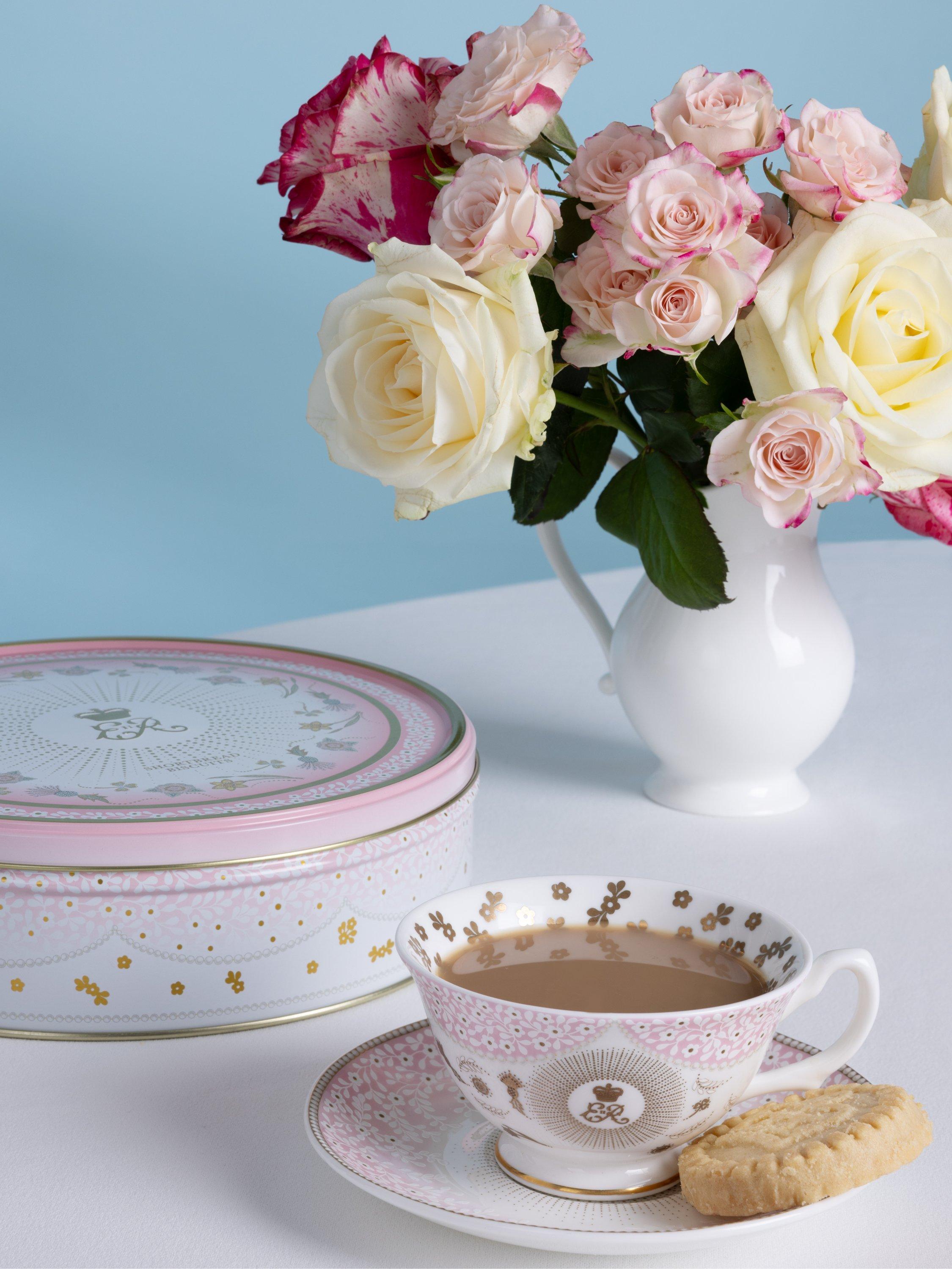 Royal Collection Queen Elizabeth II Centenary teacup and saucer, imported from the UK